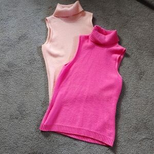 Two Manrico Cashmere Turtle Neck Sweaters.. Think Spring!